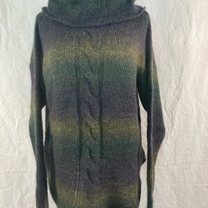 Serengeti Wool Blend Green Knit Sweater